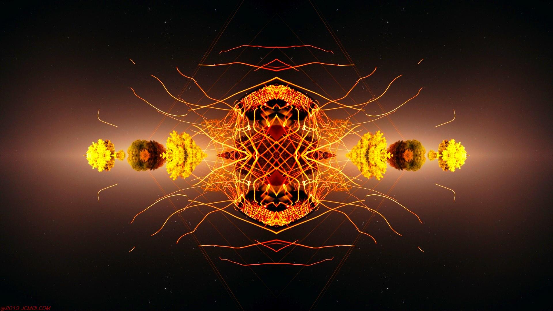Chimney Sparks Abstract Artwork Timelapse Still Images